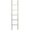 Ekena Millwork 15"W x 72"H x 3 1/2"D Vintage Farmhouse 5 Rung Ladder, Barnwood Decor Collection, Chalk Dust White DECR015X072X04LDRWH - alternate 2